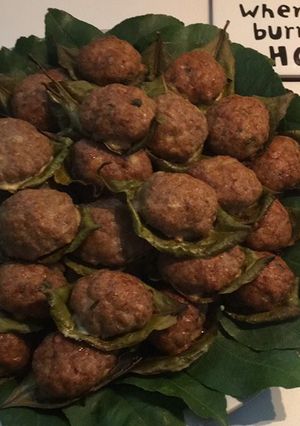 Foto di Polpette in foglia di limone