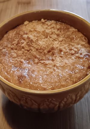 Une photo de Flan de courgette coco à l'air fryer