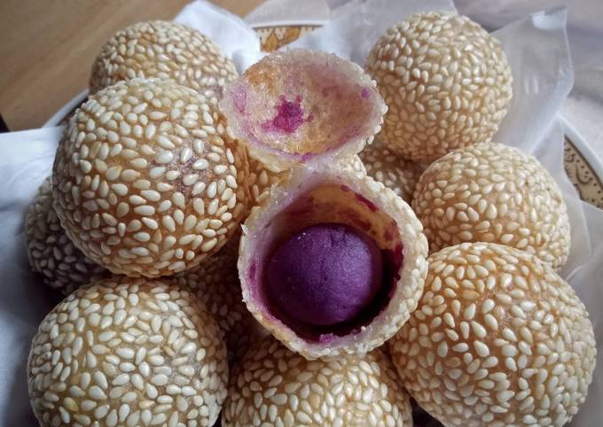 Resep Onde Onde Isi Ubi Ungu Oleh Ifaraa Cookpad