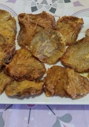 Una foto de Setas de cardo empanadas