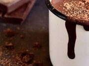 Una foto di cioccolata calda
