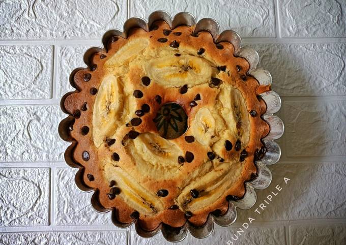 Yuk intip, Bagaimana cara membuat Banana cake/bolu pisang chococips  spesial