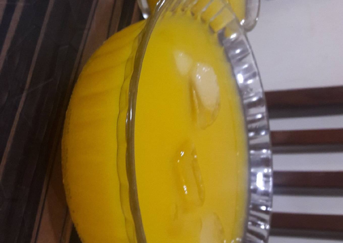 Homemade mango fruity