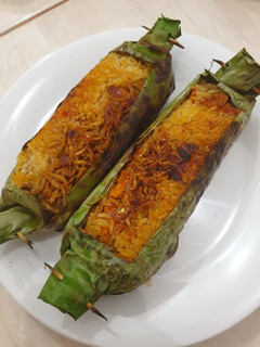Foto resep Nasi Bakar Ayam Suwir Ikan Teri