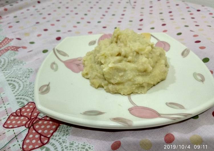 Mashed potato with chicken (cocok untuk MPASI)
