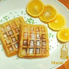 A picture of Lemon waffles.