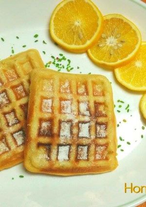 A picture of Lemon waffles.