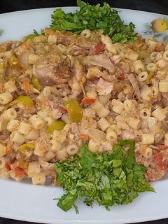صورة لوصفة مكرونة بالتونة