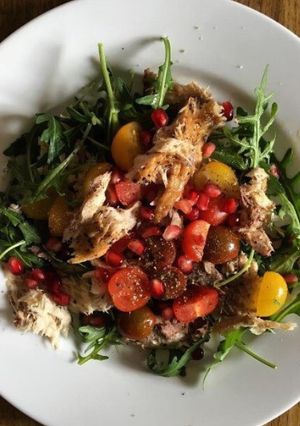 A picture of Mackerel salad.