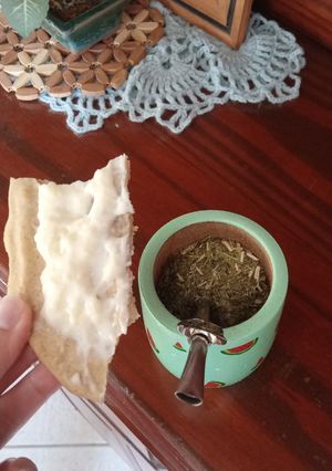 Una foto de "Pizza" fría con mate💜