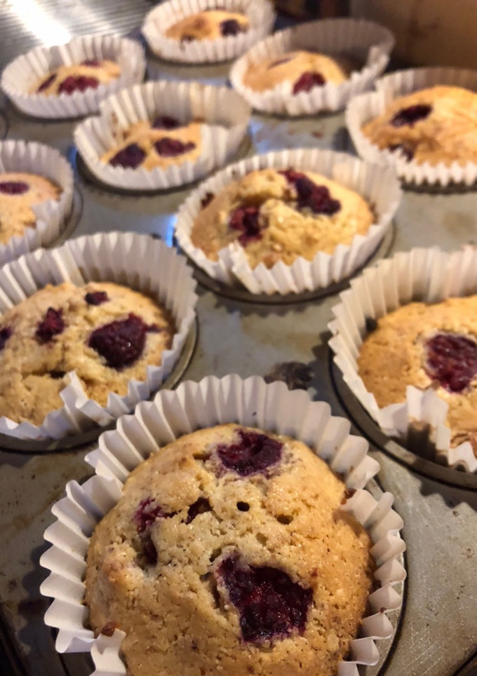 A picture of Raspberry friands.