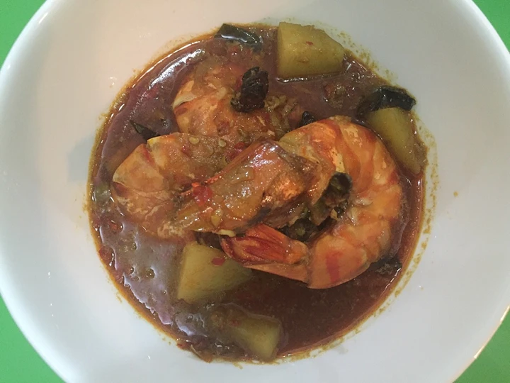 Easy Way Make Homemade Tiger Prawn curry (lunch) the  Makes Drooling So Delicious