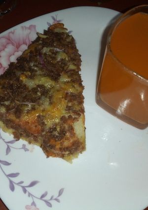 A picture of My simple pizzah.