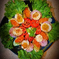 A picture of Leftover Boiled Egg Salad Chaat.