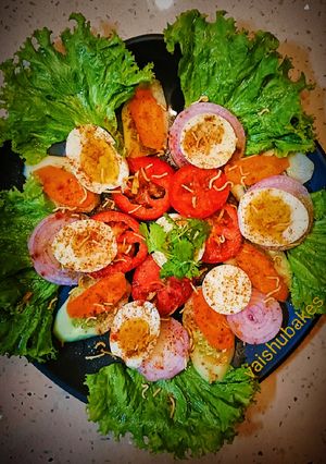 A picture of Leftover Boiled Egg Salad Chaat.