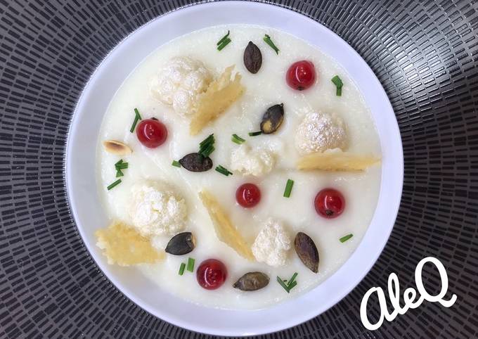 Vellutata di cavolfiore e pecorino