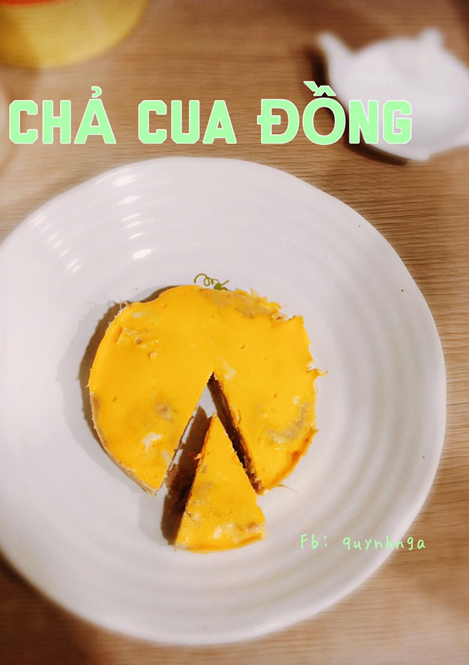 Hình của món Chả cua đồng.