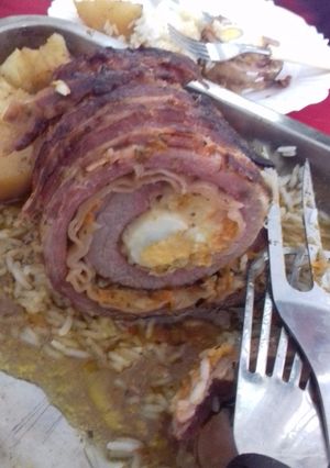 Una foto de Matambre arrollado