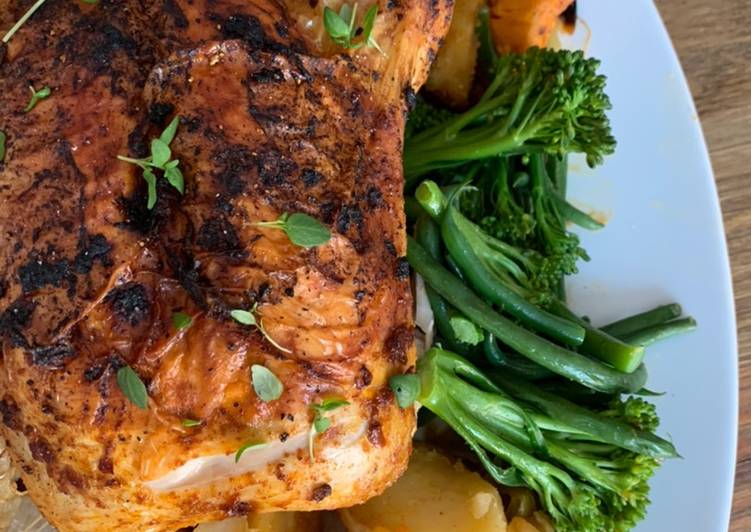 Steps to Make Super Quick Homemade One pot harissa chicken