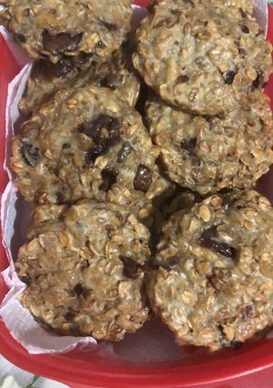 Una foto de Galletas de granola y chocolote
