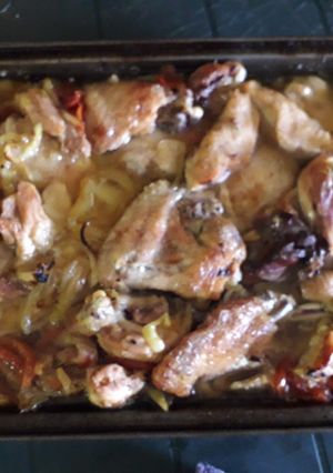 Lecsós csirke sütőben készítve recept fotója