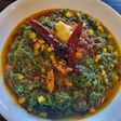Mustard Greens with Sweet Corn