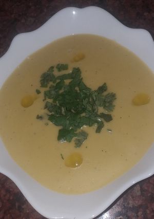 صورة لوصفة حساء الكوسة😋