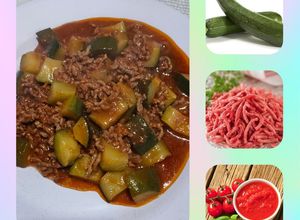 Une photo de Courgettes a la bolognaise au cookeo