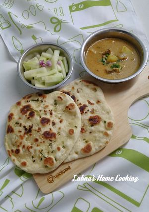 Foto resep Roti Naan, Kare dan Acar Asam