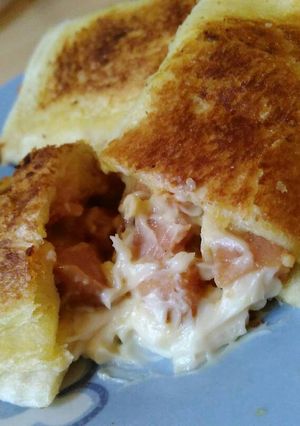 Foto resep Roti Goreng Sosis Leleh Keju