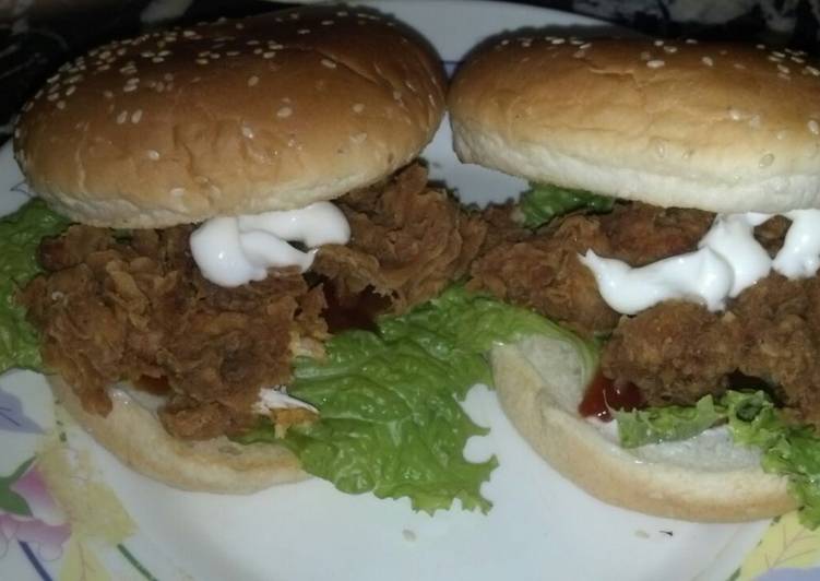 Recipe of Homemade Zinger burger