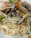 蒟蒻三絲炒麵線（素）