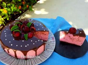 Foto principal de Tarta mousse de cerezas y chocolate