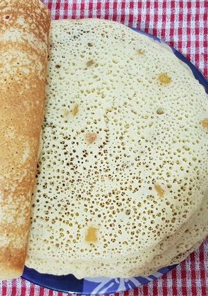 صورة لوصفة بغرير بالزبيب و العسيلة