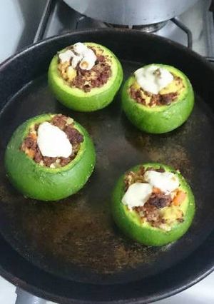 Una foto de Zapallitos rellenos