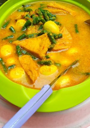 Foto resep Gulai tahu, telur, dan kacang panjang