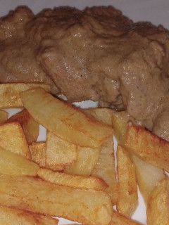 Una foto de Solomillo en salsa de setas