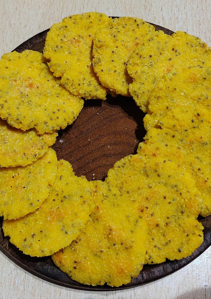 Una foto de Galletas saladas de polenta