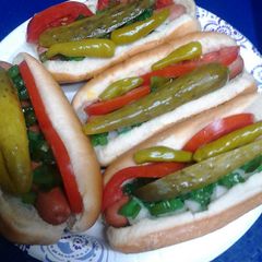 A picture of Chicago dog.