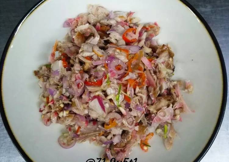 Resep Tuna belly bakar sambel matah Anti Gagal