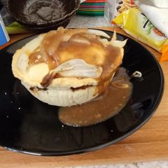 A picture of Steak & onion 🧅 pie's. Airfyer.