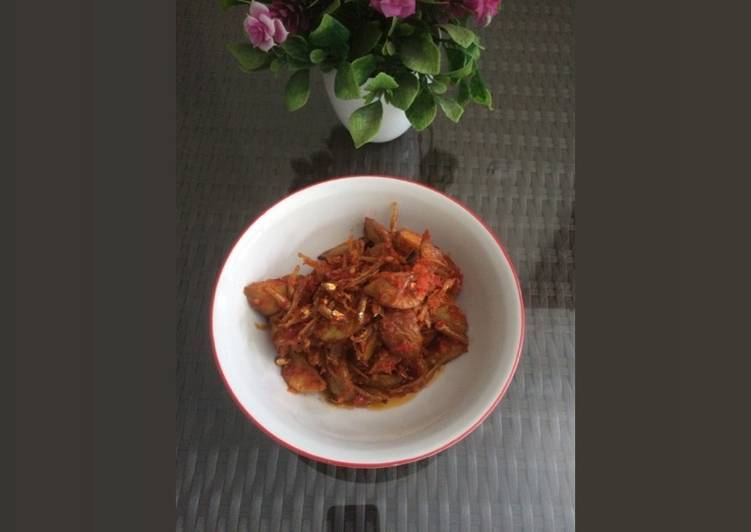 Resep Jengkol sambal teri merah Anti Gagal