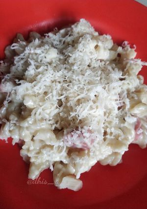 Foto resep Creamy Mac'n'Cheese simple (no bake) ala mama Dave
