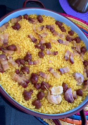 Una foto de Arroz a la milanesa