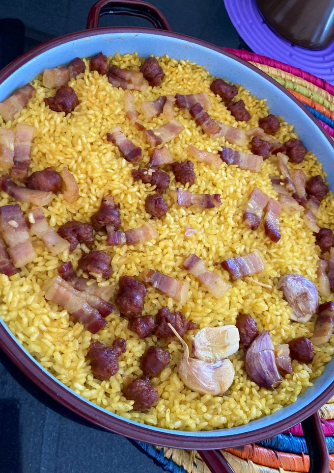 Una foto de Arroz a la milanesa