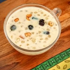 Sabudana Kheer / Javvarisi Payasam A picture of Sabudana Kheer / Javvarisi Payasam.