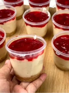Foto resep Puding Cheesecake Strawberry Ala Rumahan