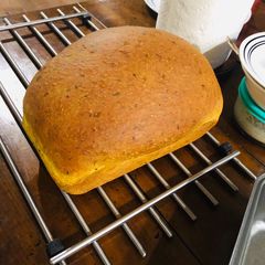 A picture of Iyengar bakery khara (spicy bread).