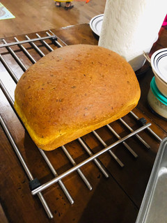 A picture of Iyengar bakery khara (spicy bread).