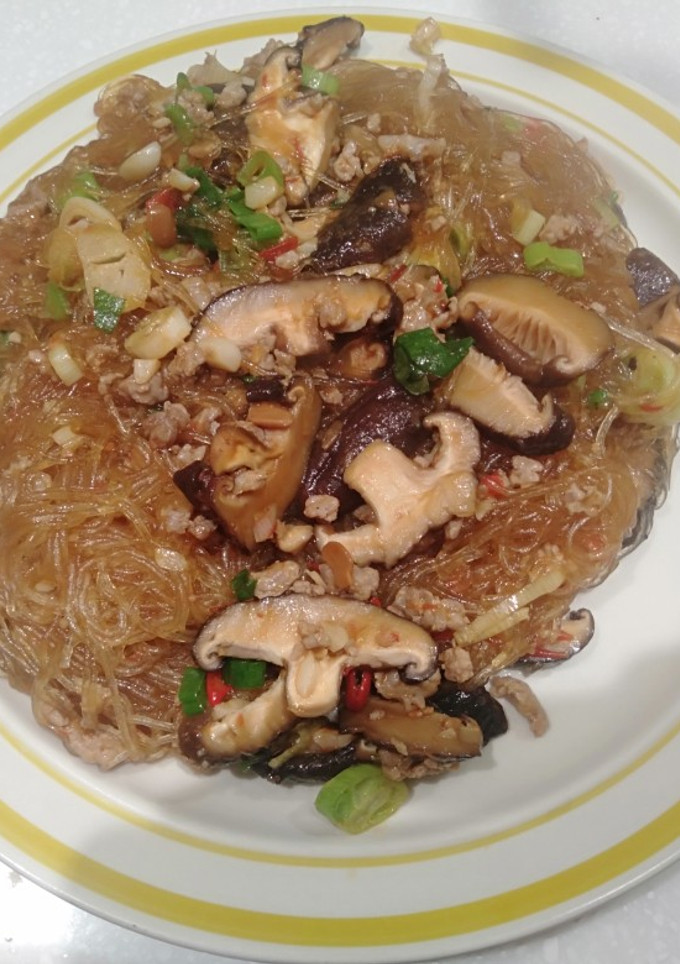 香菇炒冬粉（螞蟻上樹） 的食譜成品照片